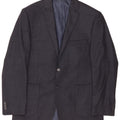 Daniel Hechter Mens 2 Button Blazer Jacket UK 38 Medium Grey Wool