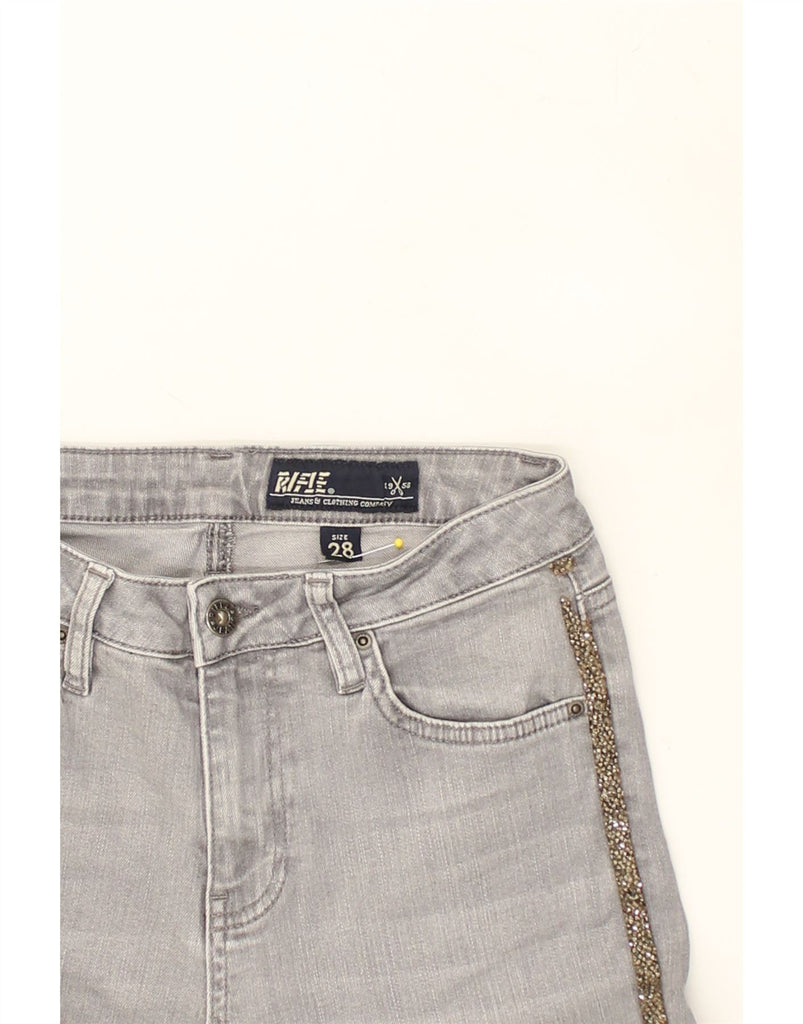 RIFLE Womens Skinny Jeans W28 L28  Grey Cotton | Vintage Rifle | Thrift | Second-Hand Rifle | Used Clothing | Messina Hembry 