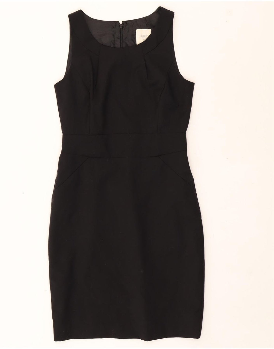 J. CREW Womens Sleeveless Bodycon Dress US 6 Medium Black Polyester Vintage J. Crew and Second-Hand J. Crew from Messina Hembry 