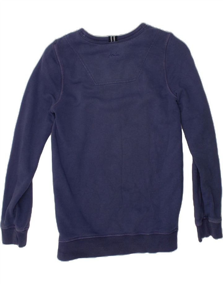 JOULES Boys Sweatshirt Jumper 9-10 Years Purple Vintage Joules and Second-Hand Joules from Messina Hembry 