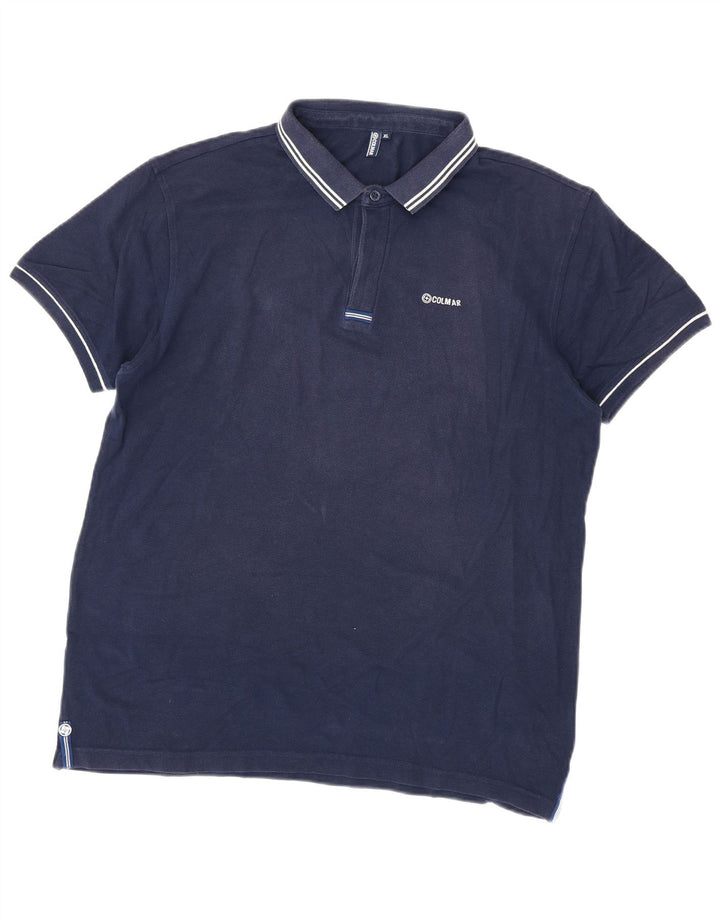 Colmar Mens Polo Shirt XL Navy Blue Cotton