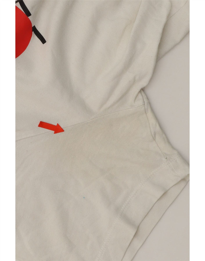 NIKE Mens Graphic T-Shirt Top Medium White Cotton Vintage Nike and Second-Hand Nike from Messina Hembry 