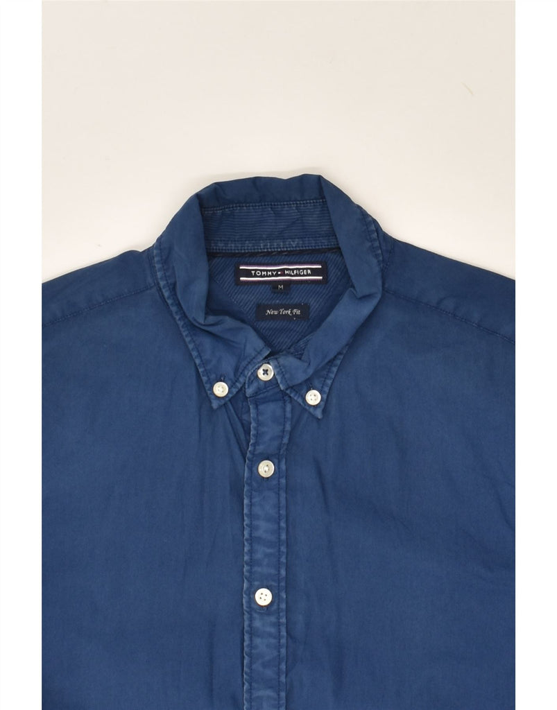 TOMMY HILFIGER Mens New York Fit Shirt Medium Navy Blue | Vintage Tommy Hilfiger | Thrift | Second-Hand Tommy Hilfiger | Used Clothing | Messina Hembry 