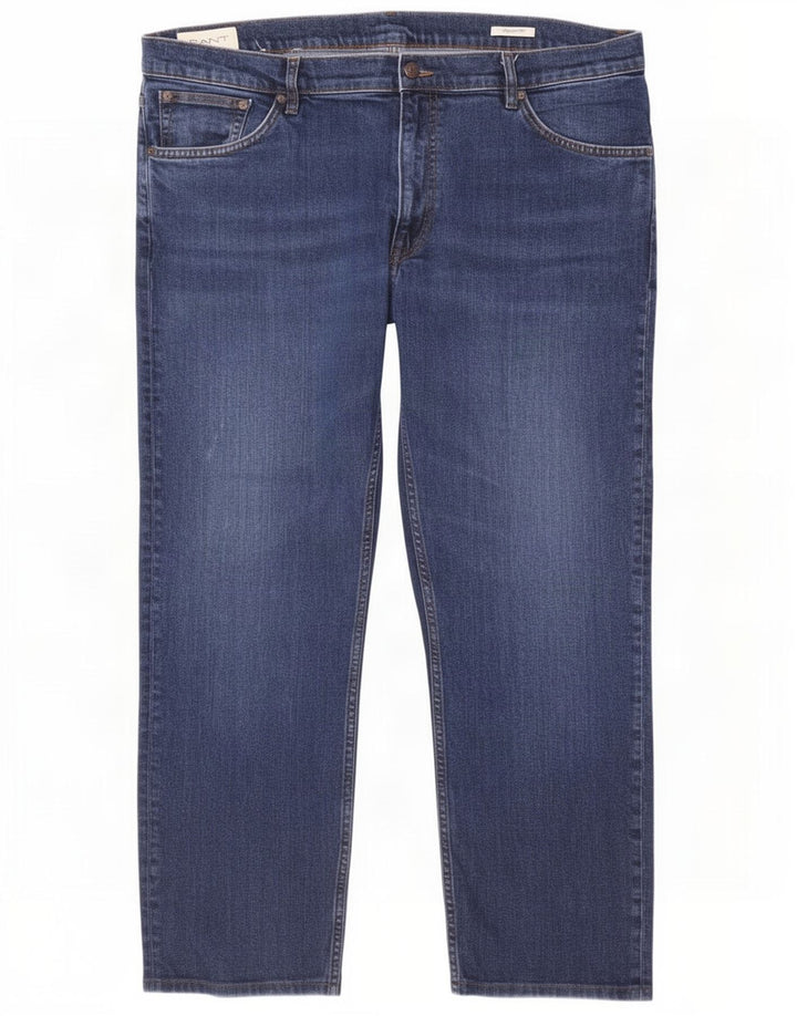 Gant Mens Regular Fit Straight Jeans W42 L29 Blue