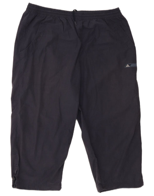 Adidas Mens Capri Tracksuit Trousers XL  Navy Blue Polyester