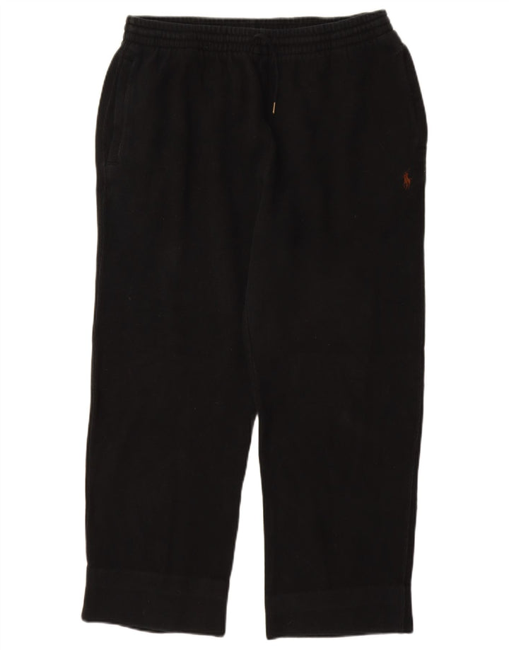 POLO RALPH LAUREN Mens Tracksuit Trousers Medium  Black Cotton