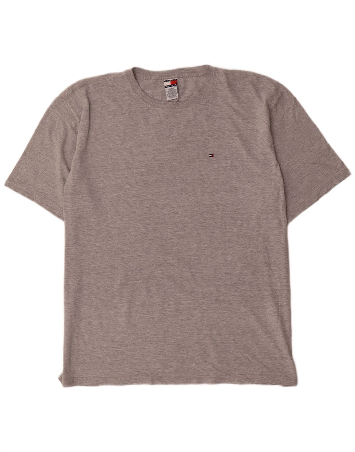 Tommy Hilfiger Mens T-Shirt Top XL Grey Cotton