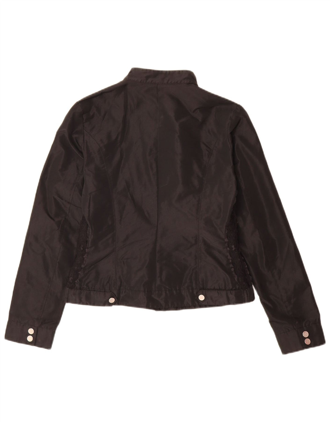 Guess By Marciano Womens Bomber Jacket IT 42 Medium Black Polyester