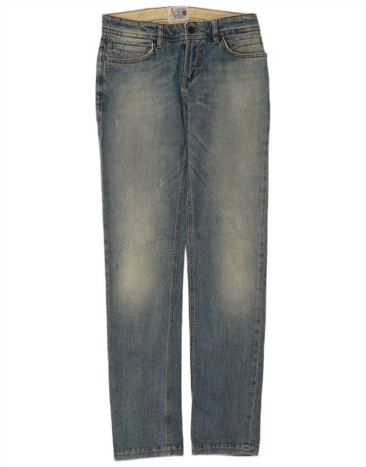 Dolce & Gabbana Womens Distressed Slim Jeans W29 L33 Blue Cotton
