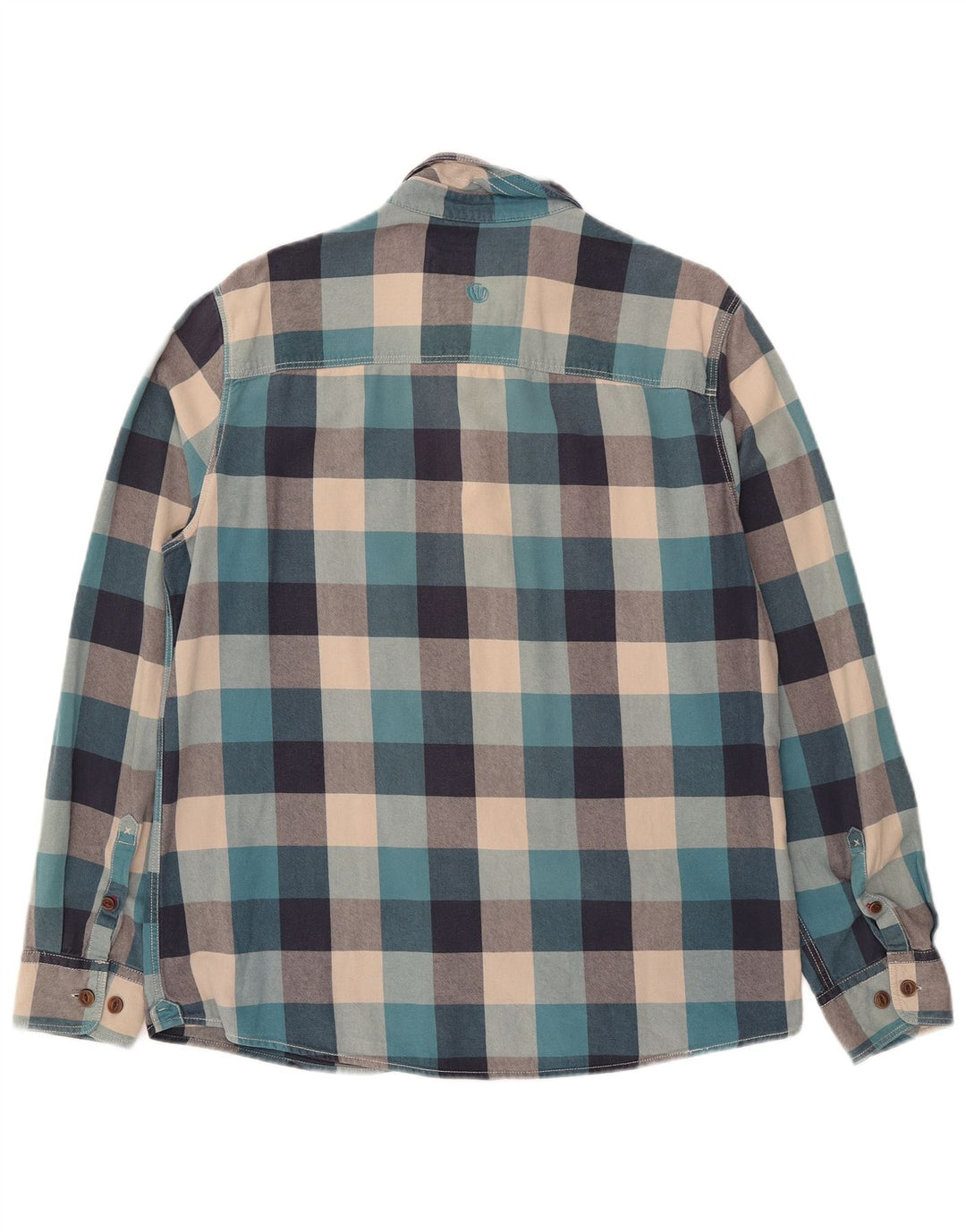 Fat Face Mens Shirt Large Blue Check Cotton