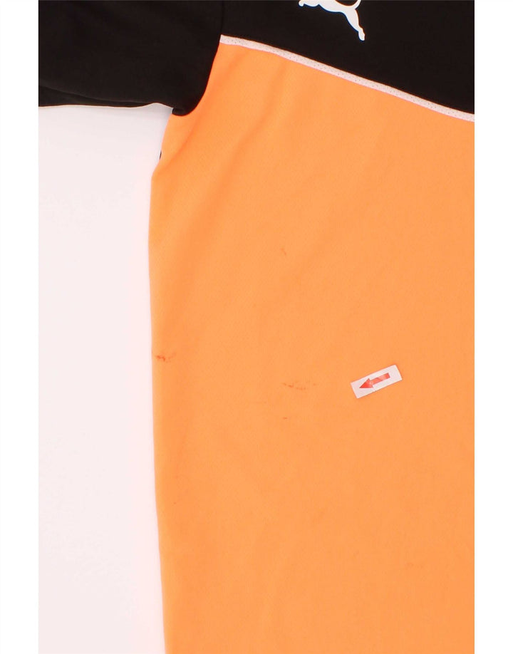 Puma Boys T-Shirt Top 11-12 Years Black Colourblock Polyester