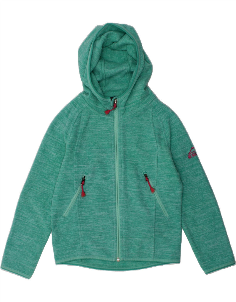 MC KINLEY Girls Hooded Fleece Jacket 5-6 Years Green Polyester | Vintage MC Kinley | Thrift | Second-Hand MC Kinley | Used Clothing | Messina Hembry 