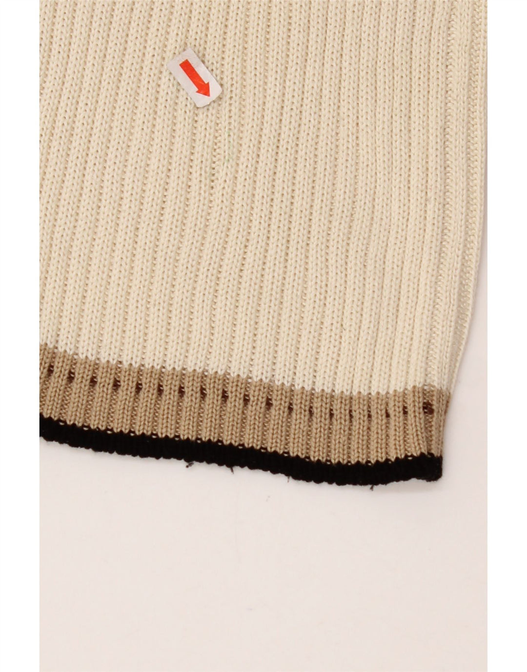 CERRUTI 1881 Womens Cardigan Sweater UK 12 Medium Off White Cotton