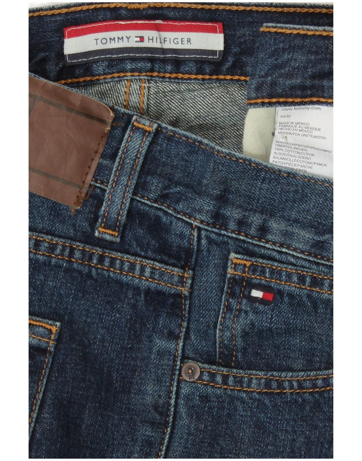 Tommy Hilfiger Mens Straight Jeans W38 L30 Navy Blue