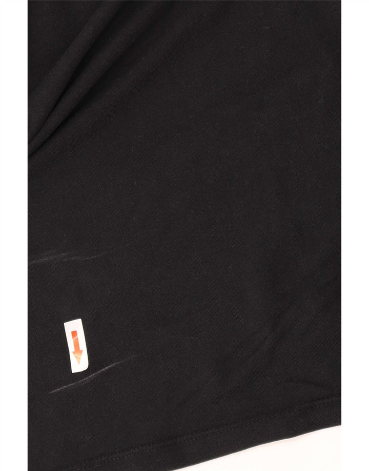 Jack & Jones Mens T-Shirt Top Large Black Cotton