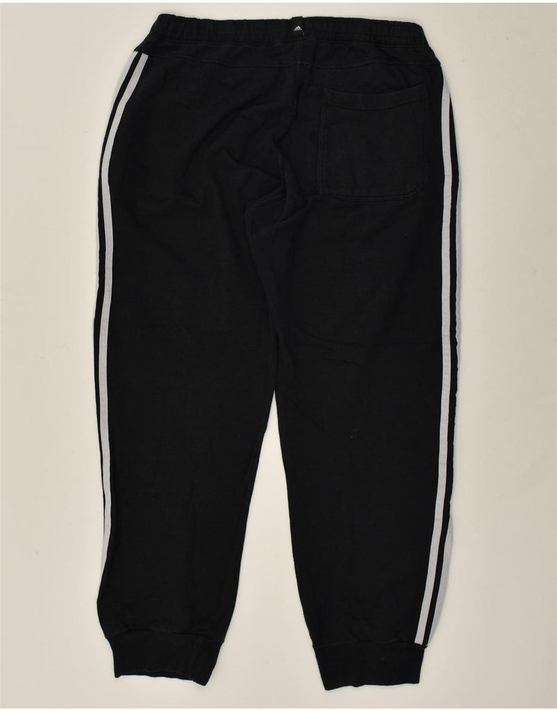 ADIDAS Mens Tracksuit Trousers Joggers UK 42/44 Large Black Cotton | Vintage Adidas | Thrift | Second-Hand Adidas | Used Clothing | Messina Hembry 