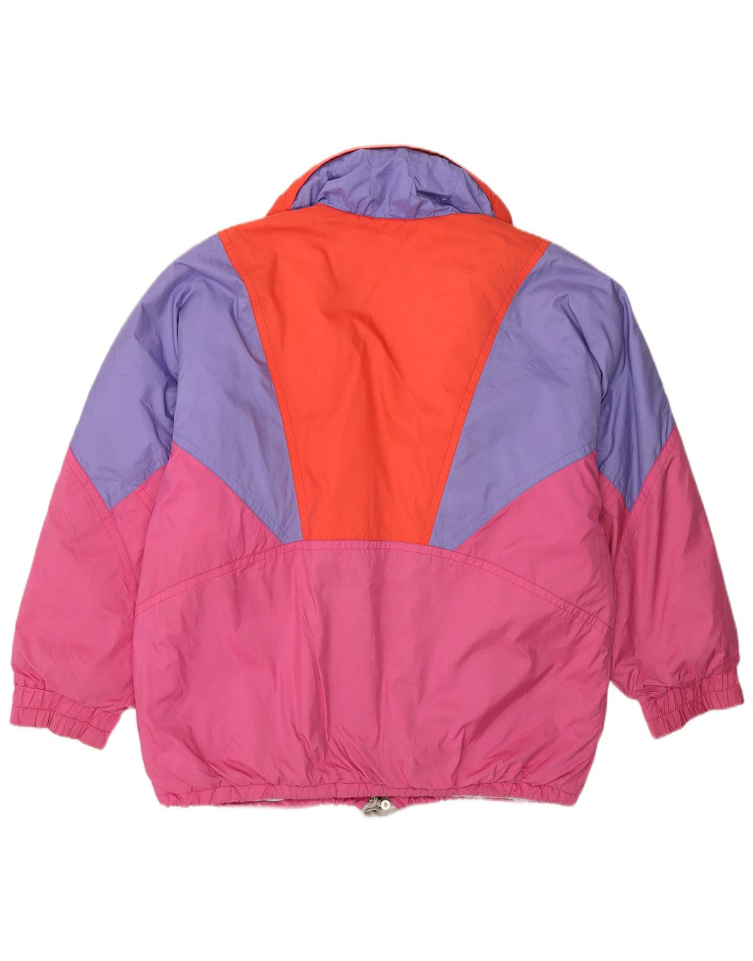 Colmar Womens Entrant Oversized Ski Jacket EU 42 XL Pink Colourblock 90s