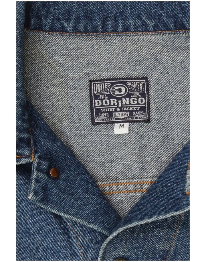 Doringo Mens Denim Jacket UK 38 Medium Blue Cotton