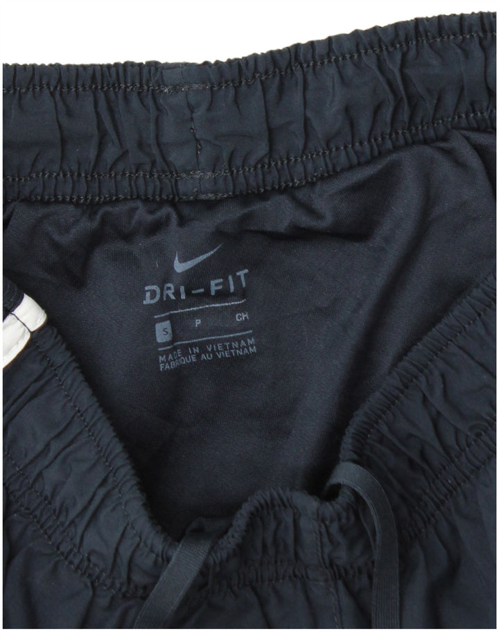 NIKE Womens Dri Fit Sport Shorts UK 10 Small  Navy Blue Polyester