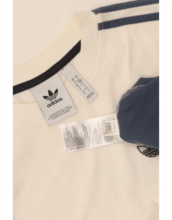 Adidas Mens T-Shirt Top Small Multicoloured Colourblock Cotton