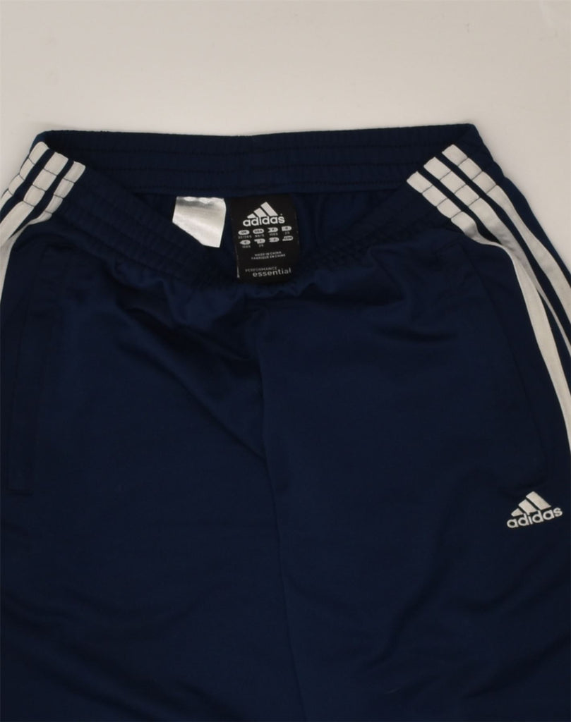 ADIDAS Mens Tracksuit Trousers UK 32-34 XS Navy Blue Polyester | Vintage Adidas | Thrift | Second-Hand Adidas | Used Clothing | Messina Hembry 