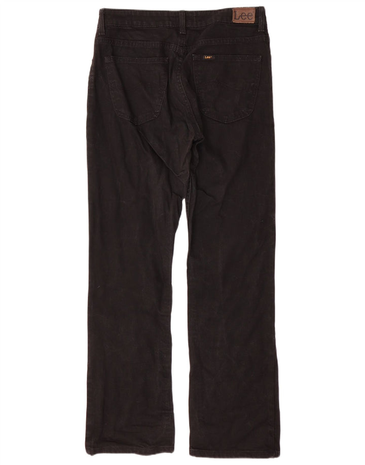 LEE Womens Cameron High Waist Bootcut Jeans W33 L33 Black