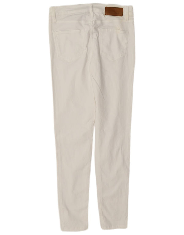 Massimo Dutti Womens Skinny Casual Trousers EU 40 Medium W30 L29 White