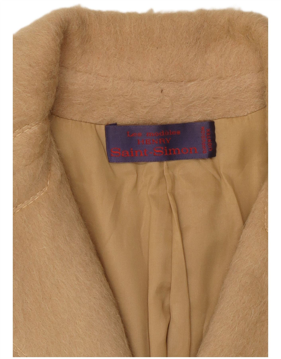 Vintage Womens Overcoat IT 48 XL Beige