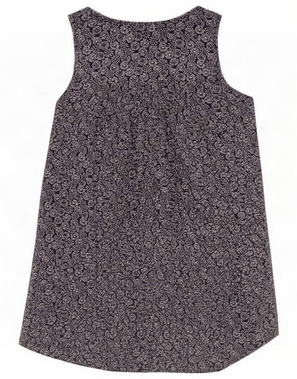 Fat Face Womens Tunic Dress UK 12 Medium Navy Blue Floral Viscose