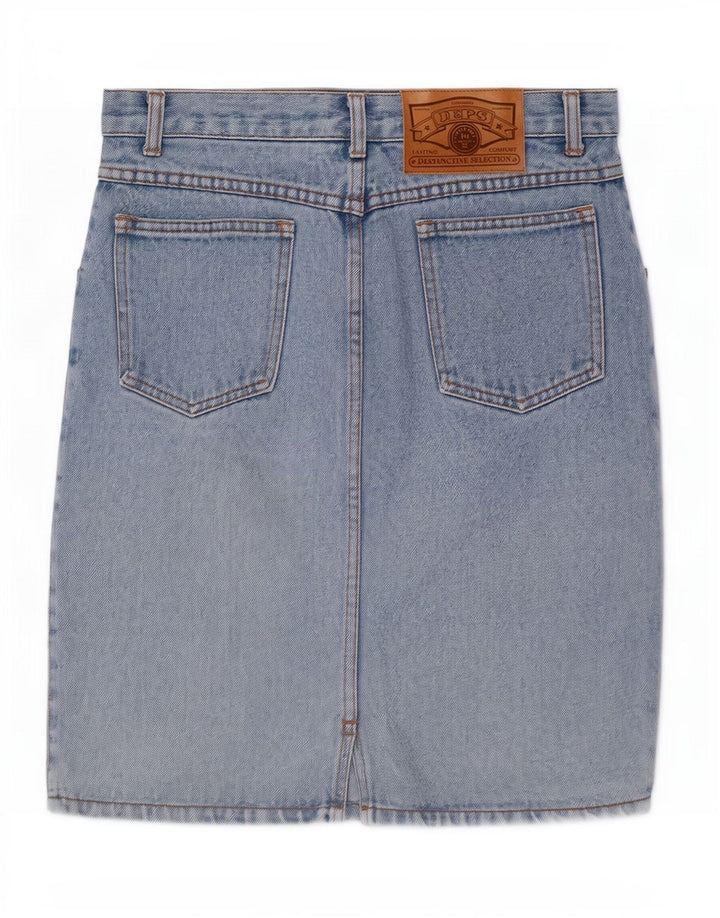 Jep's Womens Denim Skirt W26 Small Blue Cotton