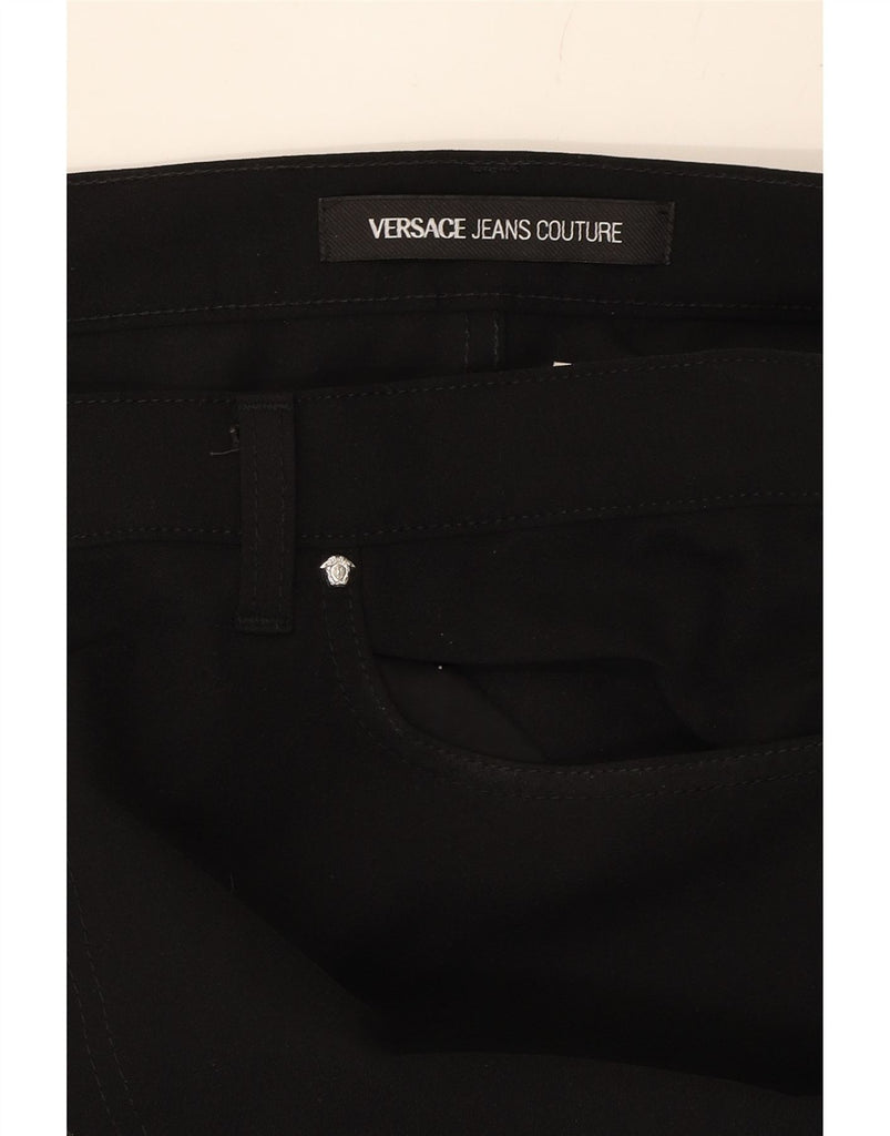VERSACE Mens Straight Casual Trousers W40 L32 Black Polyamide Vintage Versace and Second-Hand Versace from Messina Hembry 