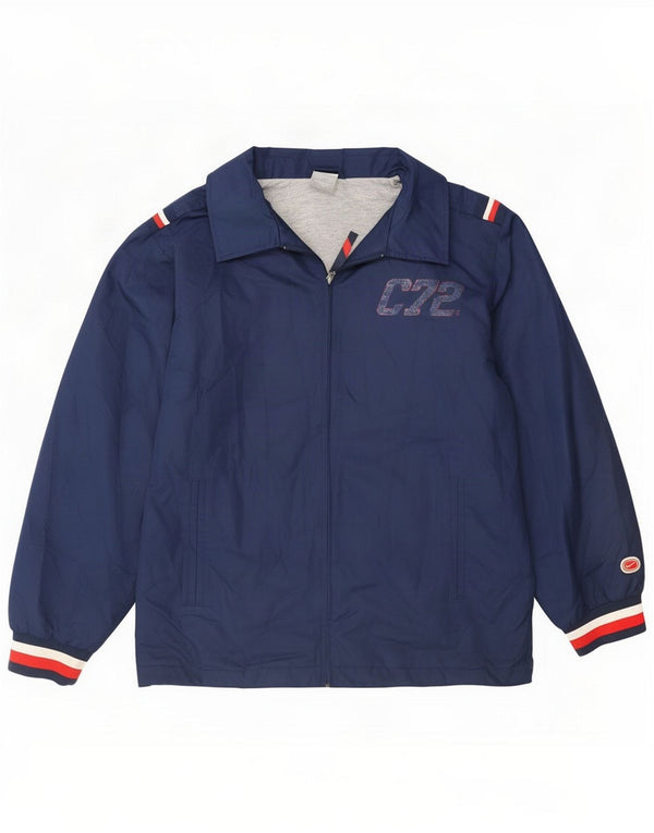 Nike Mens Graphic Tracksuit Top Jacket Medium Navy Blue Colourblock