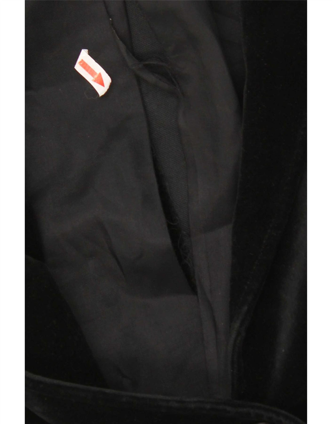 St Michael Womens 2 Button Velvet Blazer Jacket UK 14 Medium Black Cotton