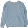 LACOSTE Womens Sweatshirt Jumper UK 16 Large Blue Cotton