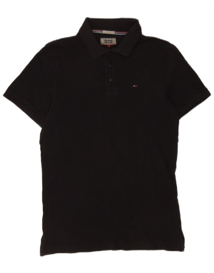 Tommy Hilfiger Mens Slim Fit Polo Shirt Small Black