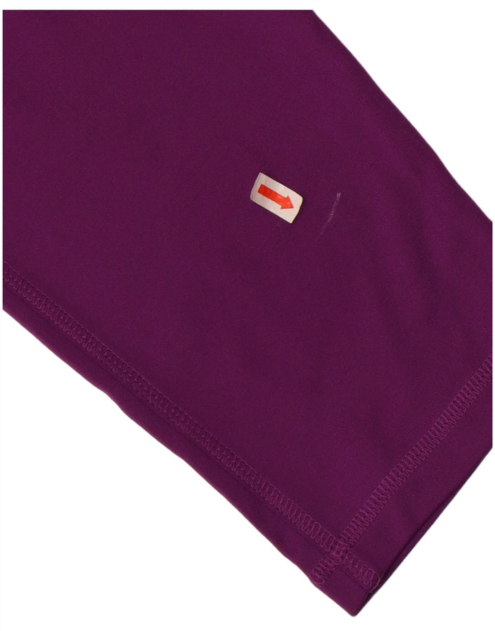 Adidas Womens Climalite Capri Leggings UK 8/10 Small  Purple Polyester