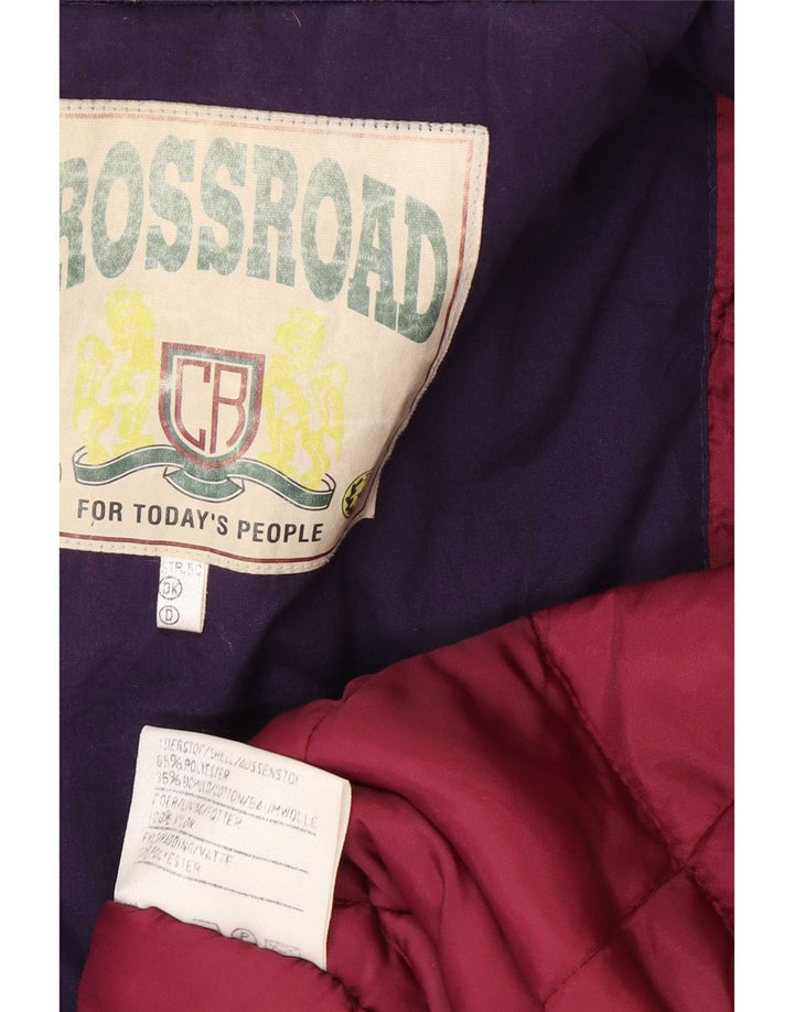 Crossrace Mens Utility Jacket UK 50 Large Purple Polyester
