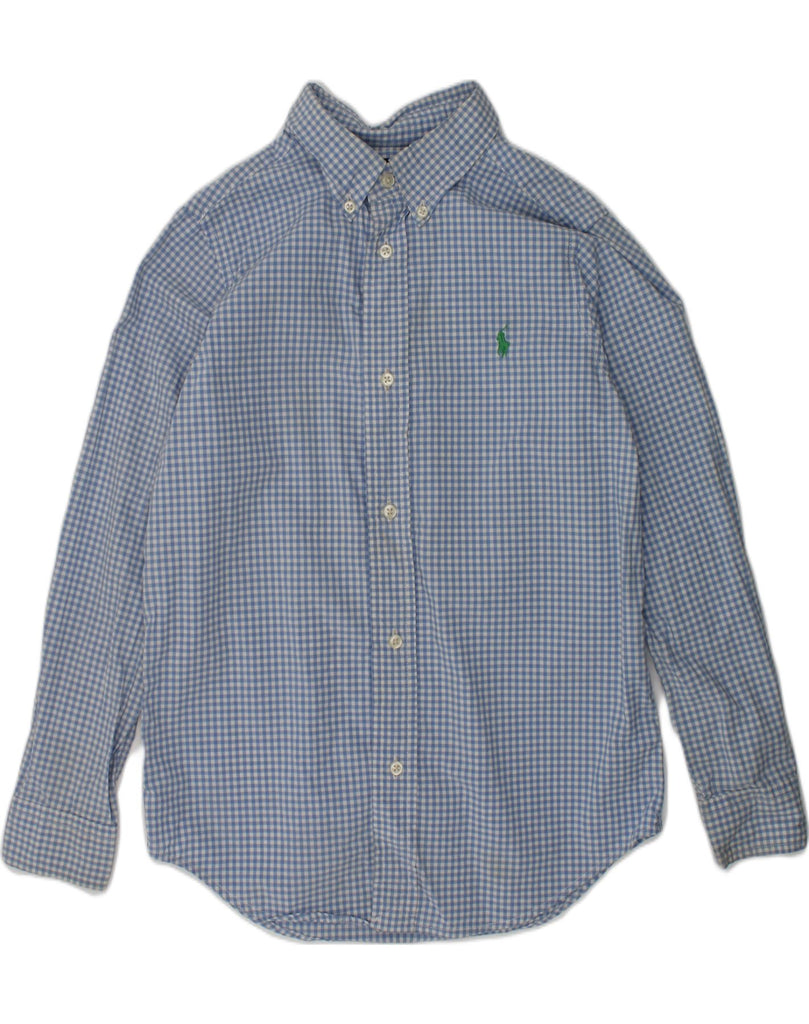 RALPH LAUREN Boys Shirt 6-7 Years Blue Gingham Cotton | Vintage Ralph Lauren | Thrift | Second-Hand Ralph Lauren | Used Clothing | Messina Hembry 