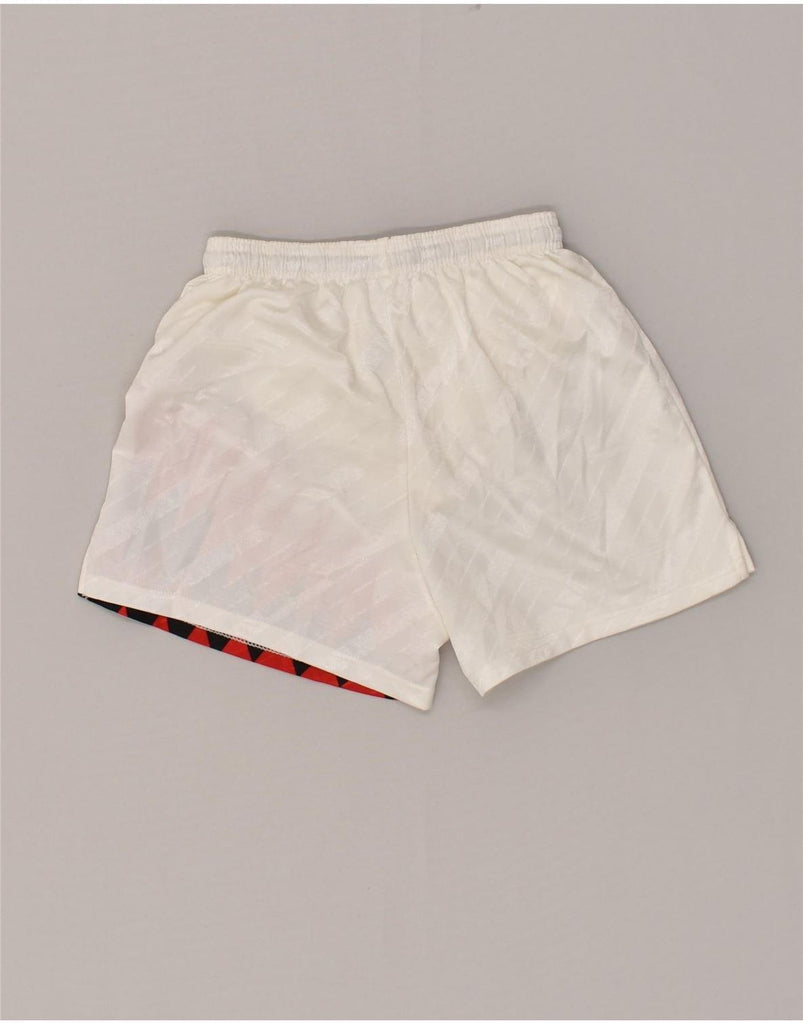 ADIDAS Boys Graphic Sport Shorts 13-14 Years White Geometric | Vintage Adidas | Thrift | Second-Hand Adidas | Used Clothing | Messina Hembry 