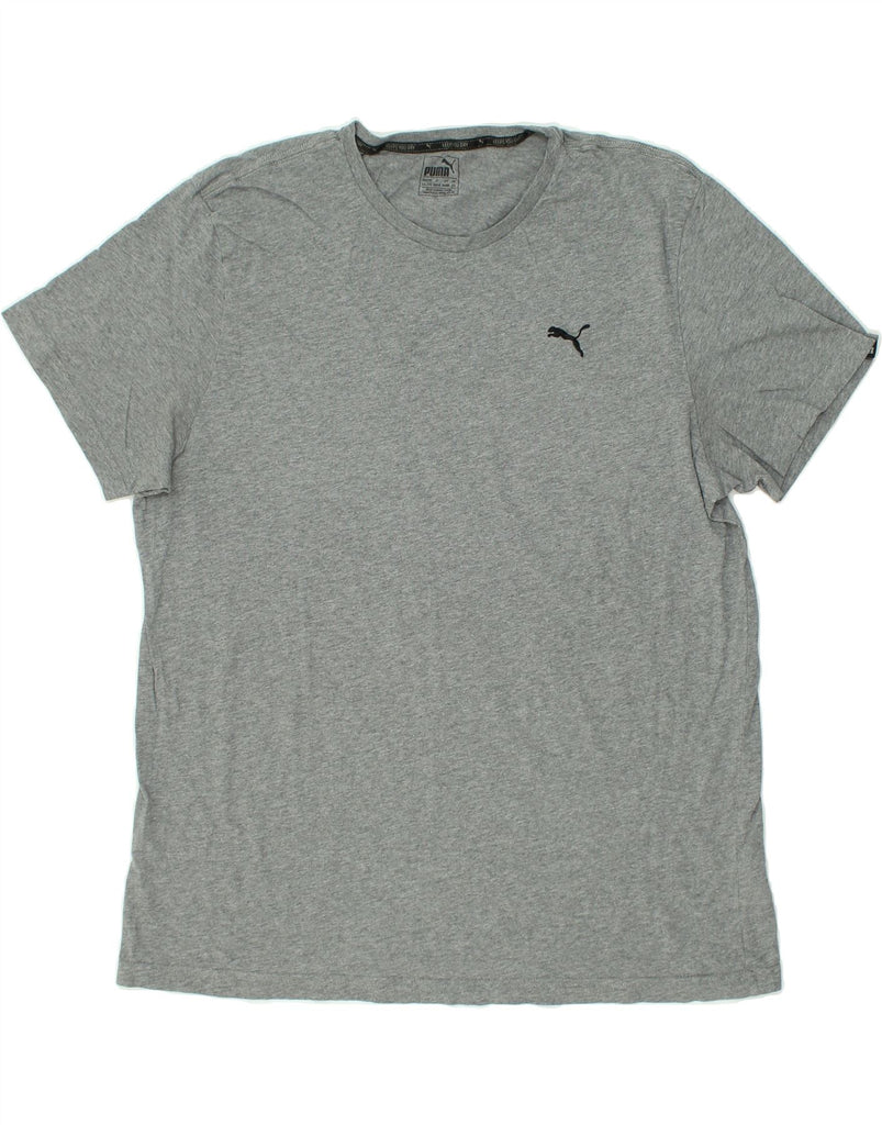 PUMA Mens T-Shirt Top 2XL Grey Cotton | Vintage Puma | Thrift | Second-Hand Puma | Used Clothing | Messina Hembry 