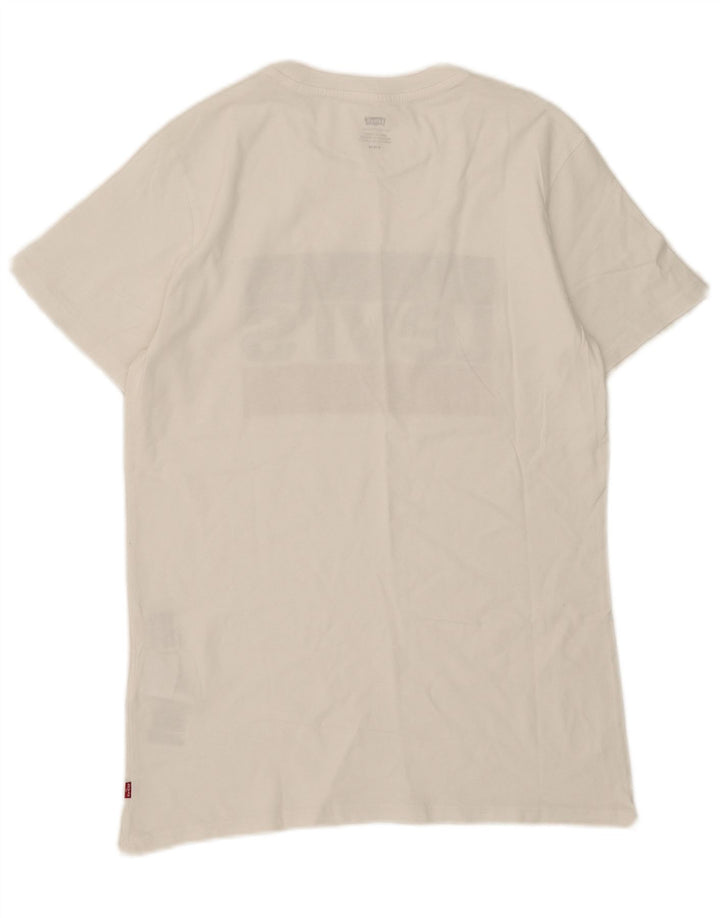 Levi's Mens Graphic T-Shirt Top Medium White Cotton