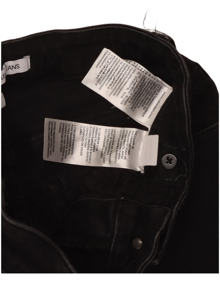 CALVIN KLEIN Boys Skinny Jeans 13-14 Years W26 L29 Black Cotton