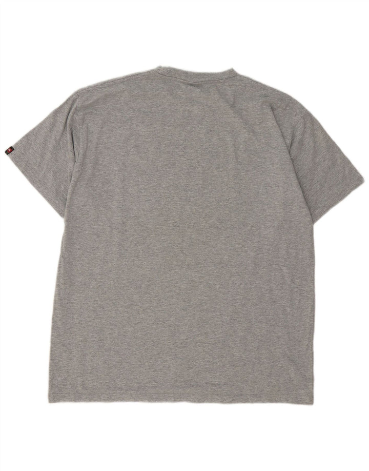 Quiksilver Mens Graphic T-Shirt Top Large Grey