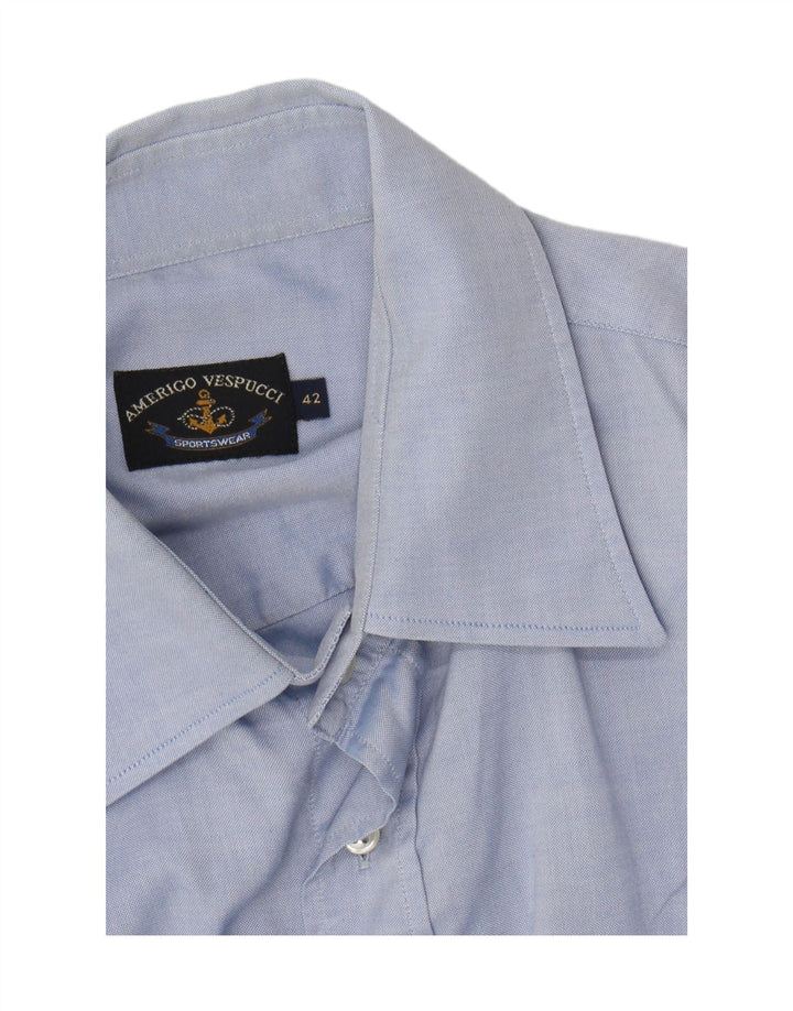 AMERIGO VESPUCCI Mens Shirt Size 42 Large Blue