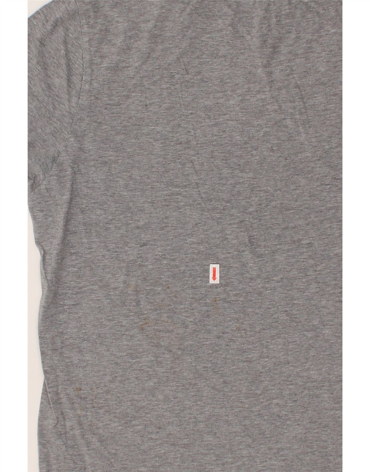 TOMMY HILFIGER Mens Graphic T-Shirt Top Medium Grey Cotton