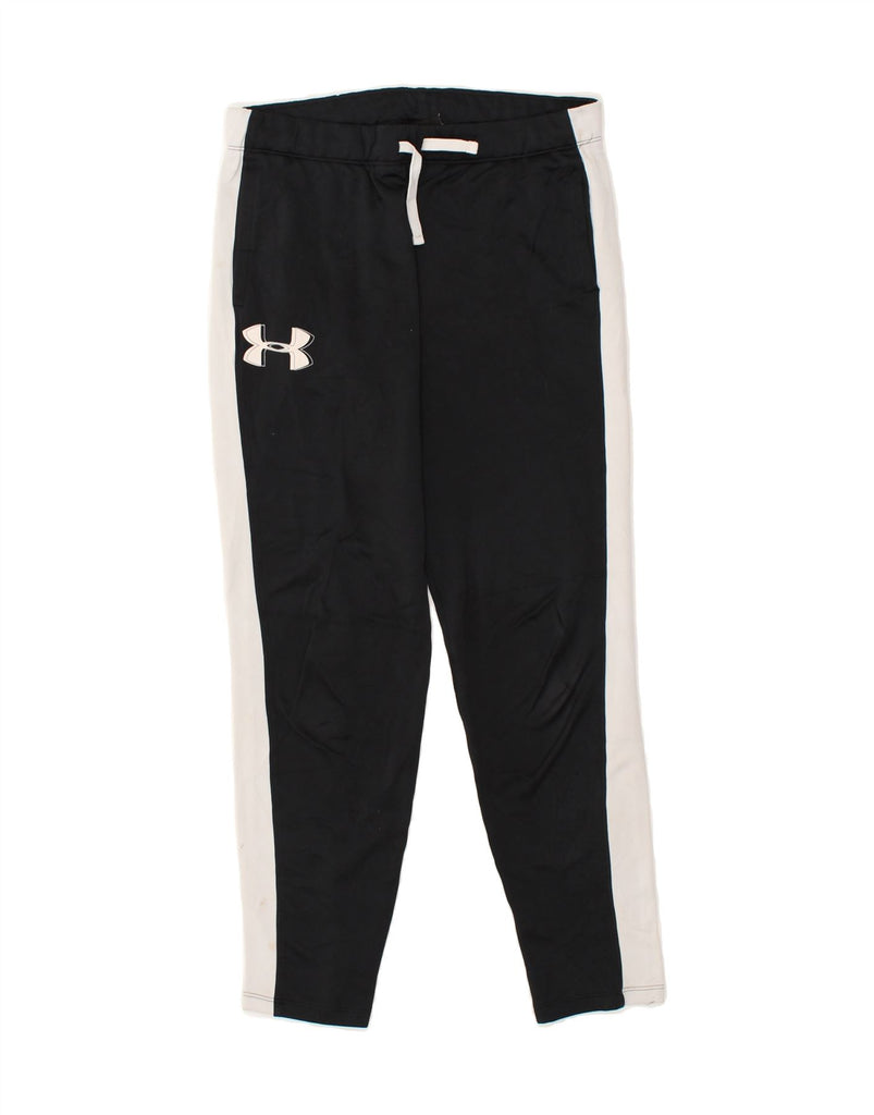 UNDER ARMOUR Boys Cold Gear Tracksuit Trousers 13-14 Years XL Black | Vintage Under Armour | Thrift | Second-Hand Under Armour | Used Clothing | Messina Hembry 