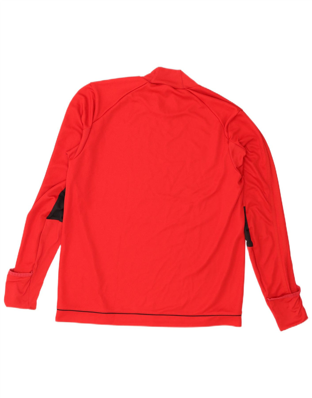 Adidas Mens Climacool Top Long Sleeve Large Red Colourblock Polyester