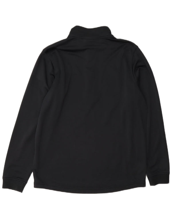 Under Armour Mens Cold Gear Zip Neck Pullover Tracksuit Top Medium Black