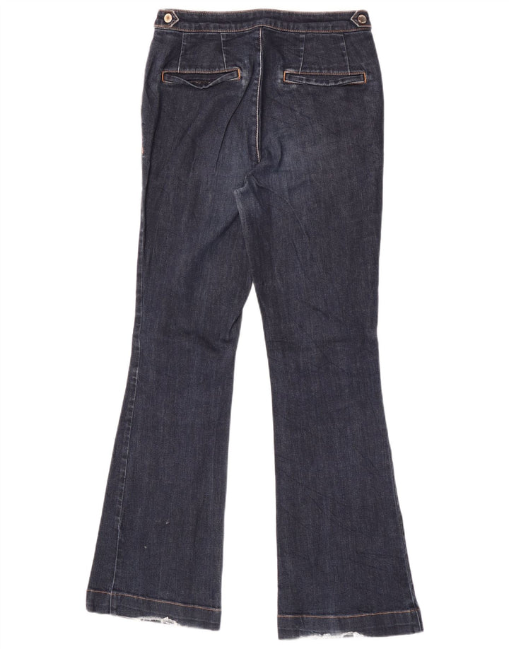 Massimo Dutti Womens Flared Jeans EU 36 XS W26 L30 Navy Blue