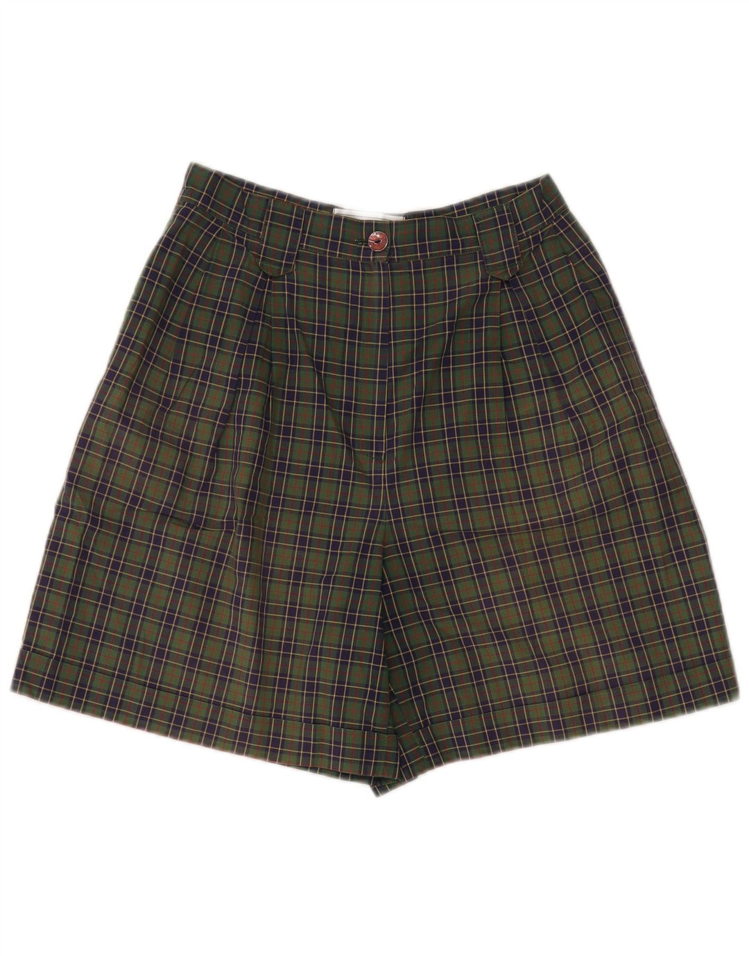All Over Womens Chino Shorts IT 44 Medium W28 Green Check